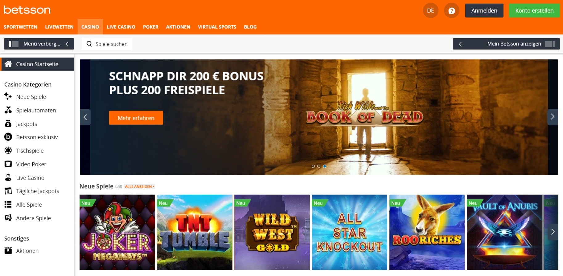 betsson echtgeld spielen 