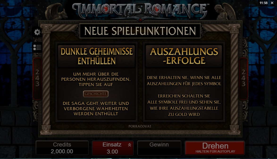 Immortal Romance Slot Bewertung Deutschland