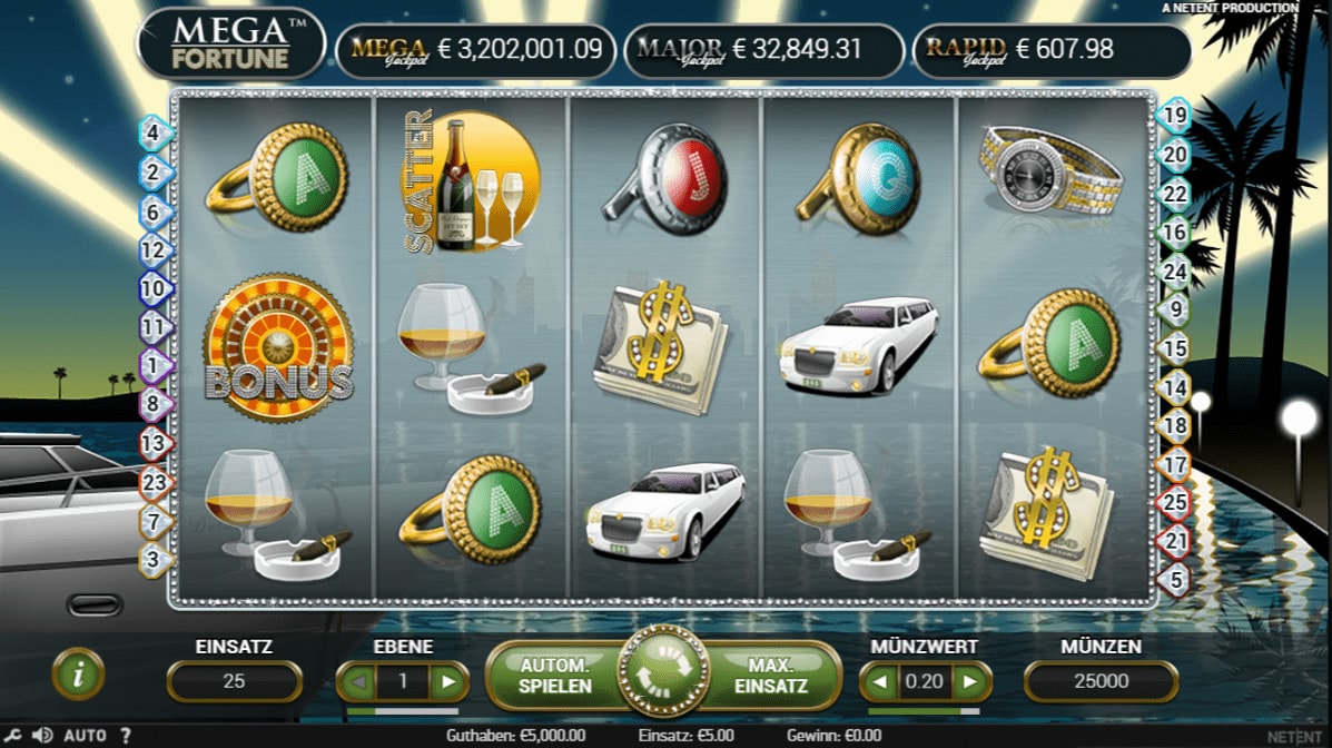 mega fortune casino bonus deutschland