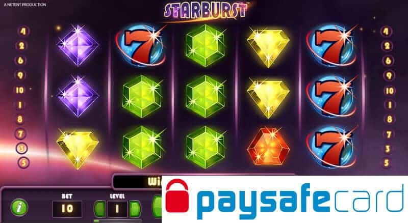 paysafecard starburst slot